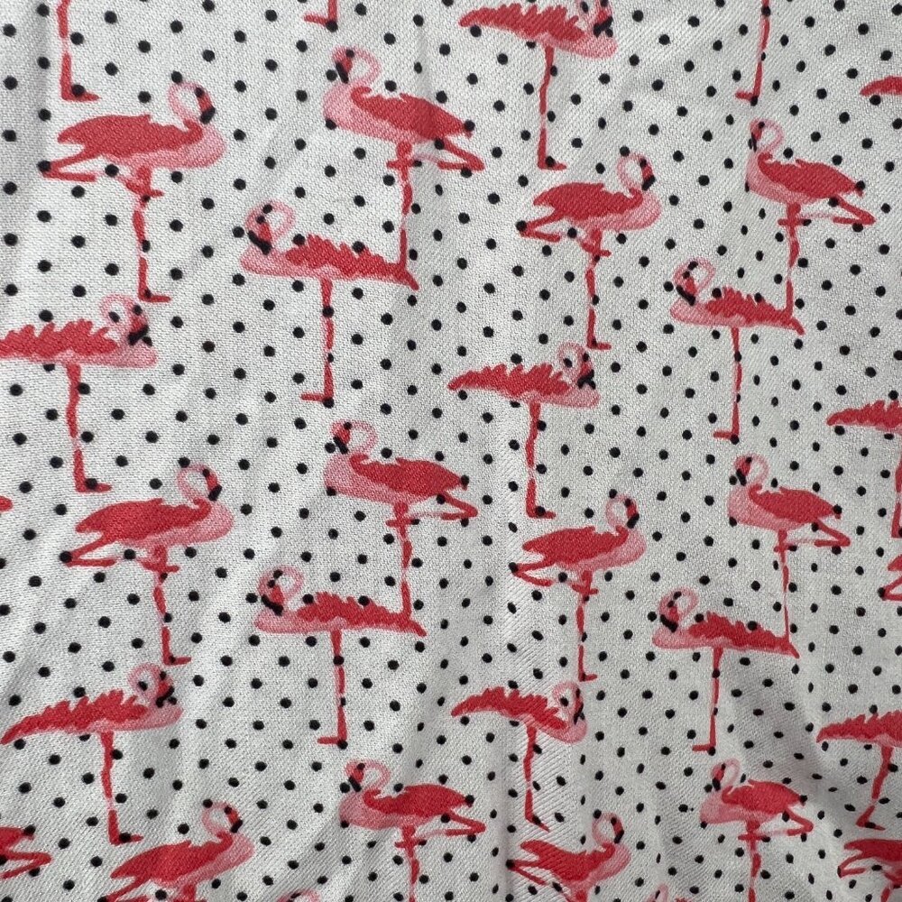 NWT Age of Wisdom Mens Short Sleeve Button Down Shirt Size L Flamingo Micro‎ Dot - Picture 3 of 7